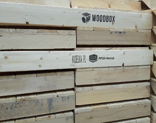 the crates can be engraved with any writing requested by the client